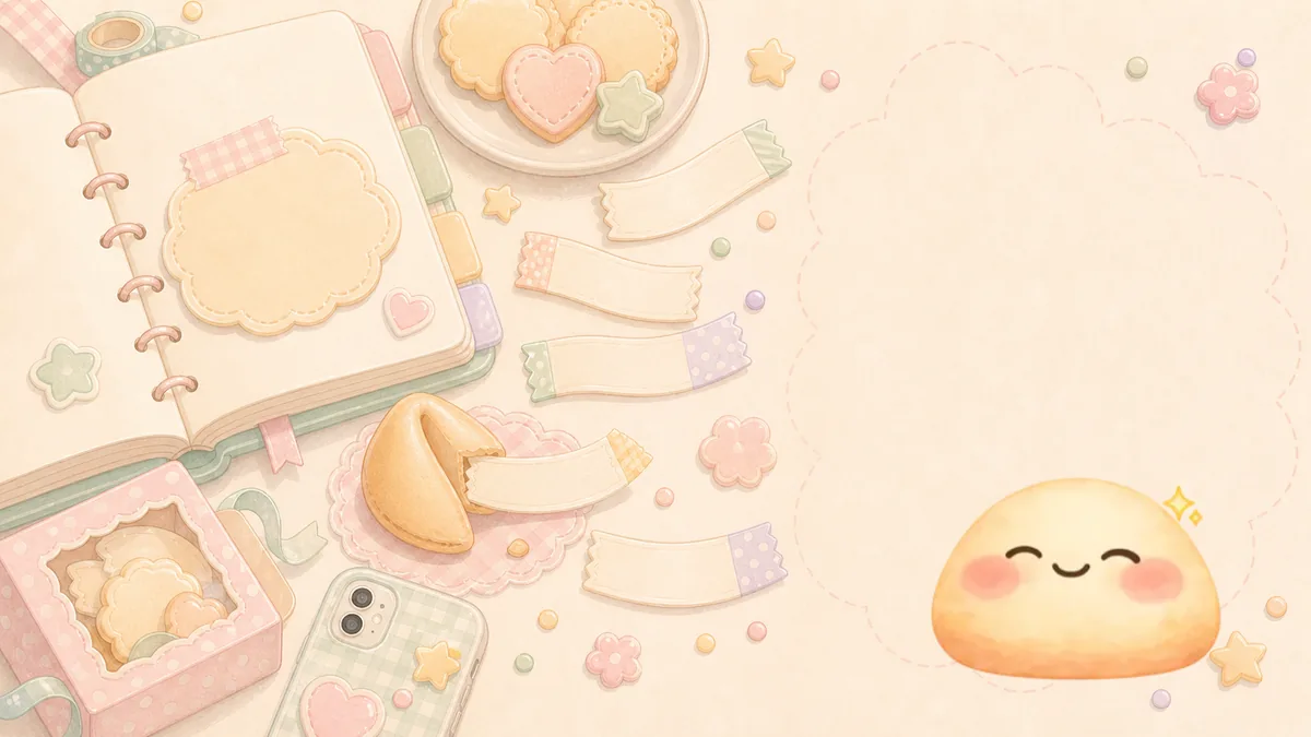 Prompt Lucky Mongle Cookie dengan catatan kecil di Mongle Haru