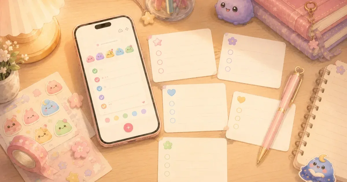 stiker bebas di diary digital di Mongle Haru