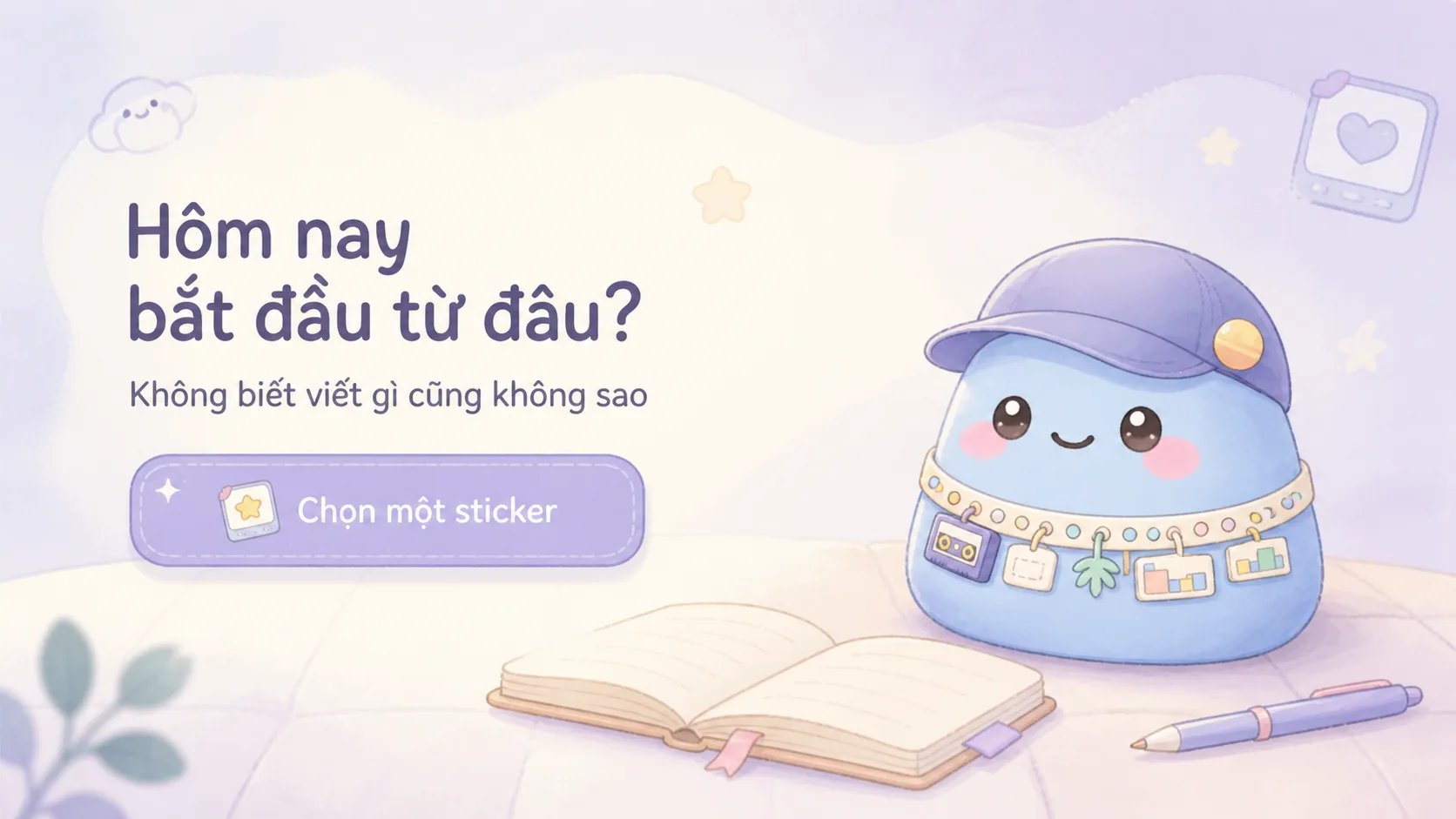 Người mới mở app nhật ký Android và cân nhắc trước khi viết