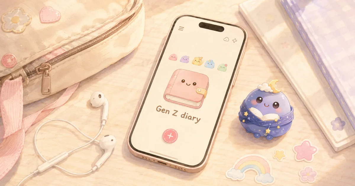 App ghi nhật ký cute cho Gen Z với Mongle Haru