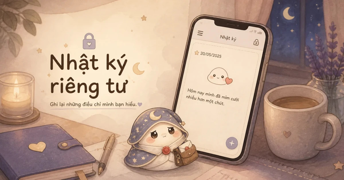 App nhật ký cho học sinh để viết nhanh và riêng tư hơn