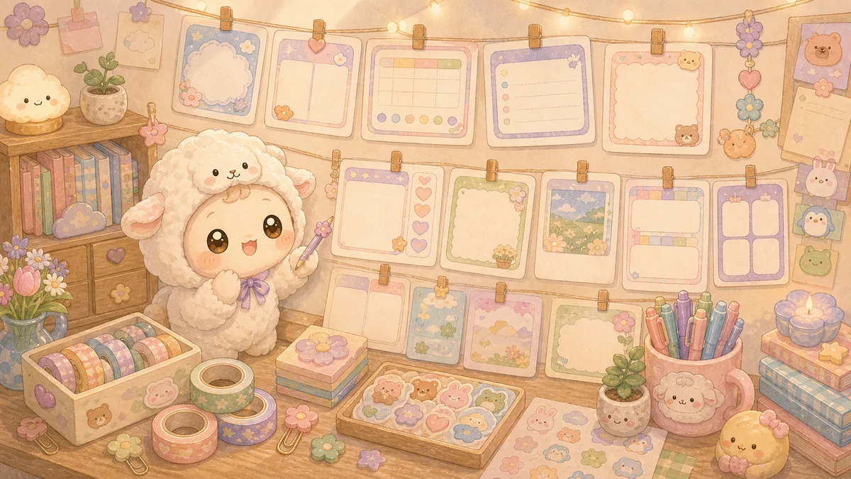 Minh họa Mongle Haru cho bullet journal ideas