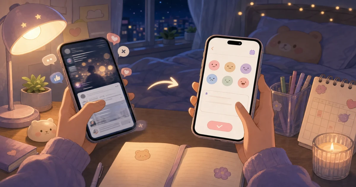 Bullet journal và app nhật ký trên điện thoại cho học sinh bắt đầu ghi chép nhẹ nhàng