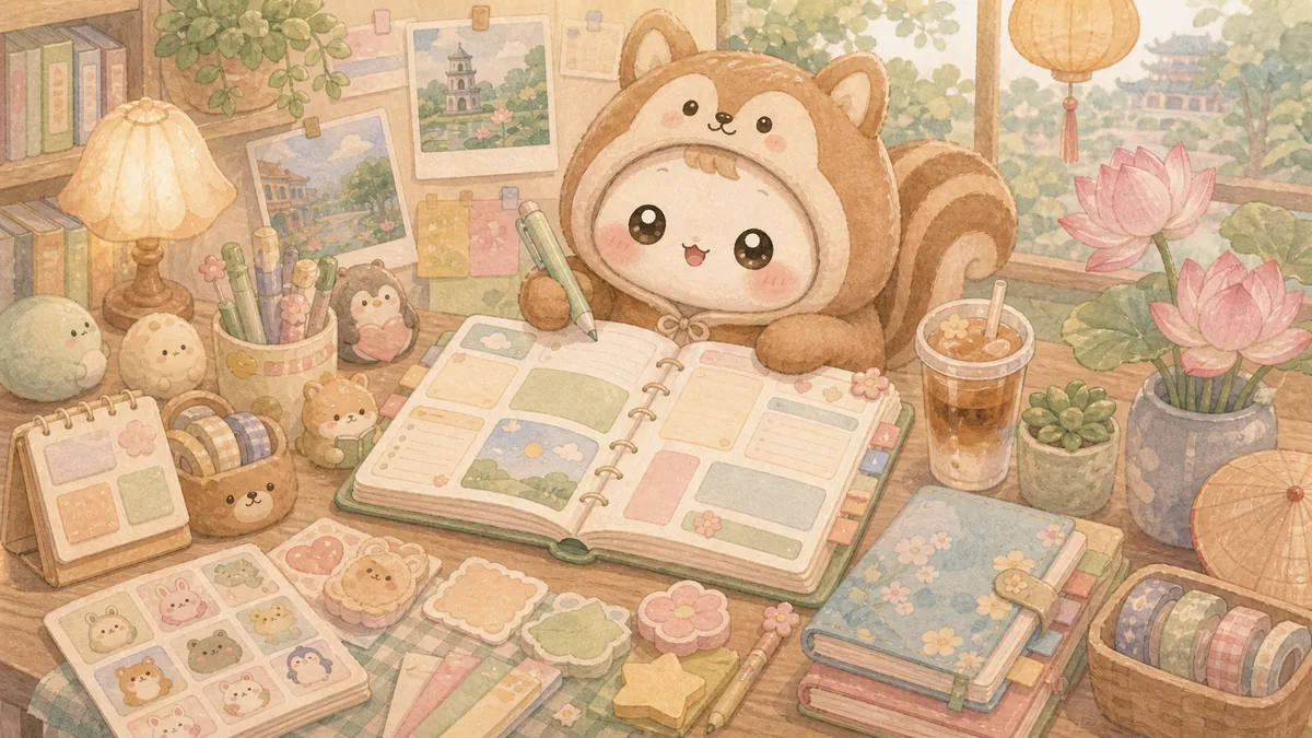 Minh họa Mongle Haru cho bullet journal việt nam
