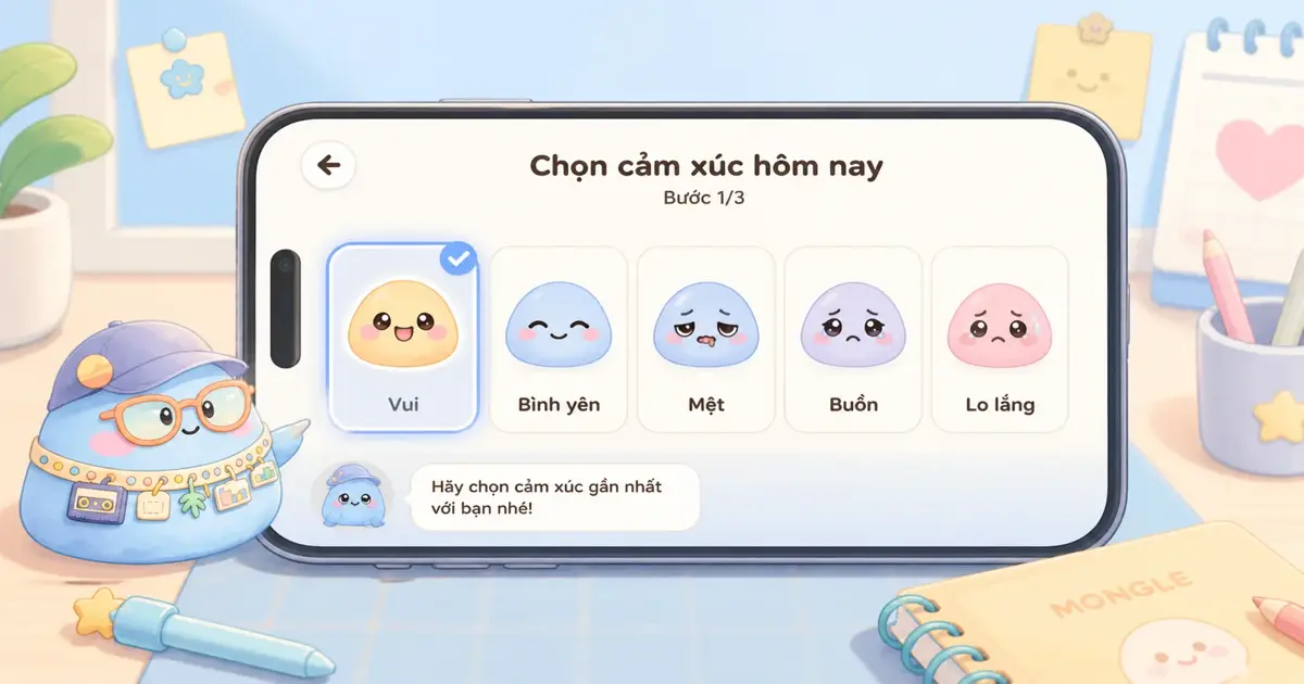 Cách dùng sticker cảm xúc để bắt đầu viết nhật ký