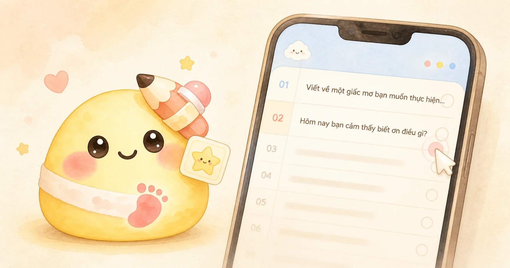 Gen Z chọn gợi ý viết nhật ký mỗi ngày theo tình huống hôm nay