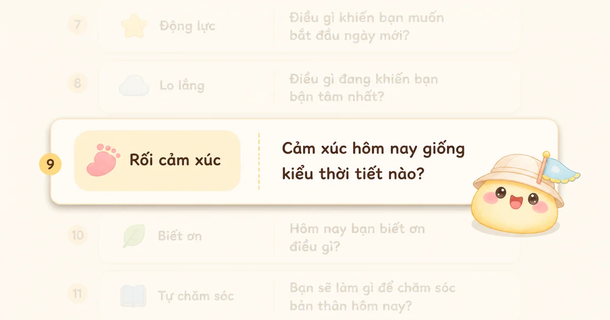 Gợi ý viết nhật ký mỗi ngày với câu hỏi ngắn và sticker Mongle Haru