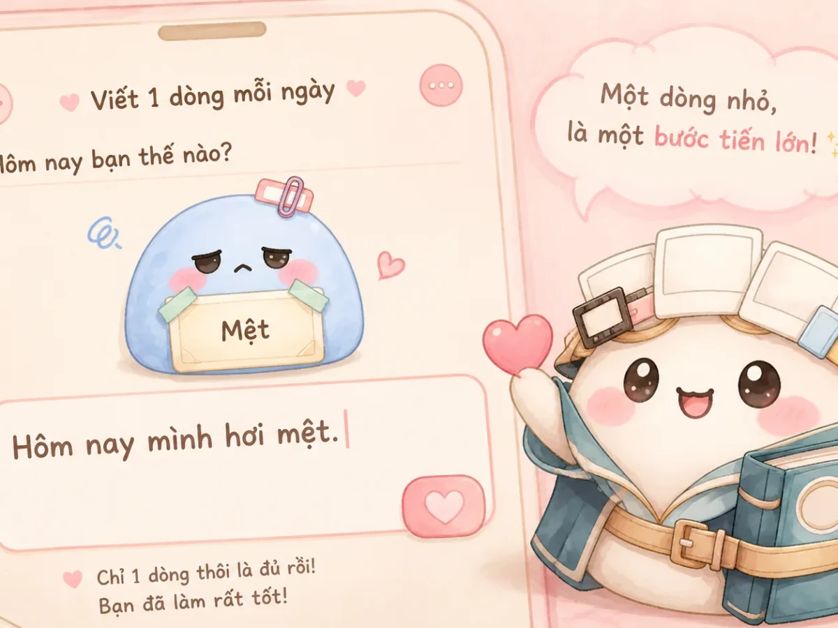 Viết vừa đủ khi nội dung nhật ký quá cá nhân