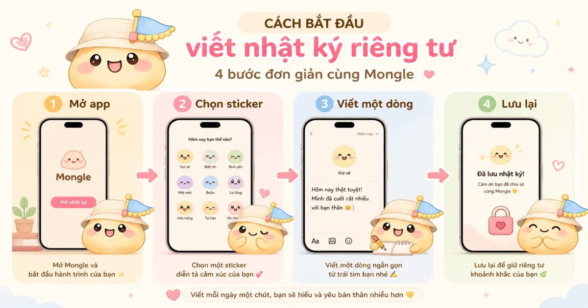 Người viết vài dòng riêng tư trên điện thoại sau chia tay