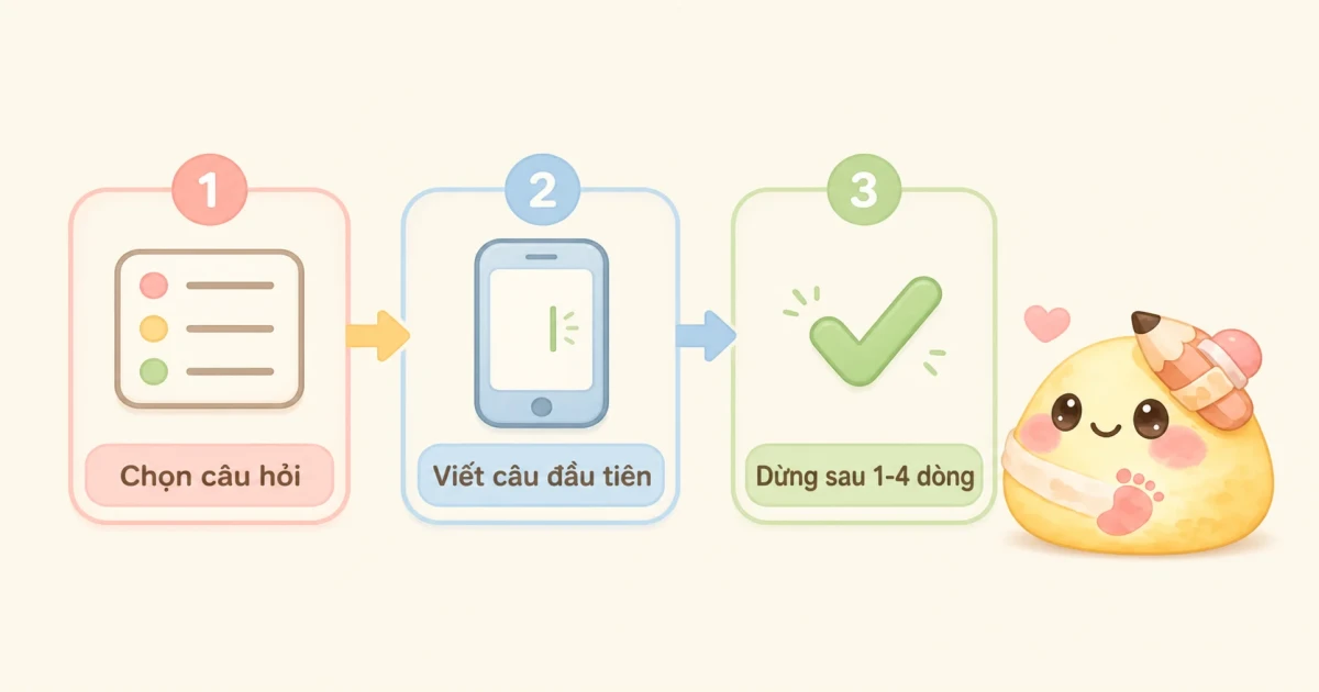 Chọn prompt nhật ký để nhận ra ranh giới trong tình cảm