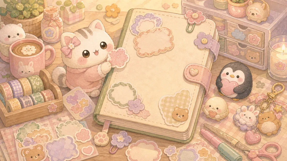 Minh họa Mongle Haru cho trang trí bìa sổ cute