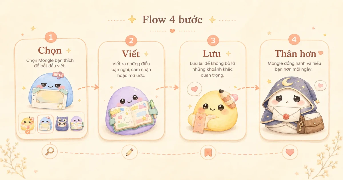 Flow viết nhật ký 5 phút cùng Mongle Haru