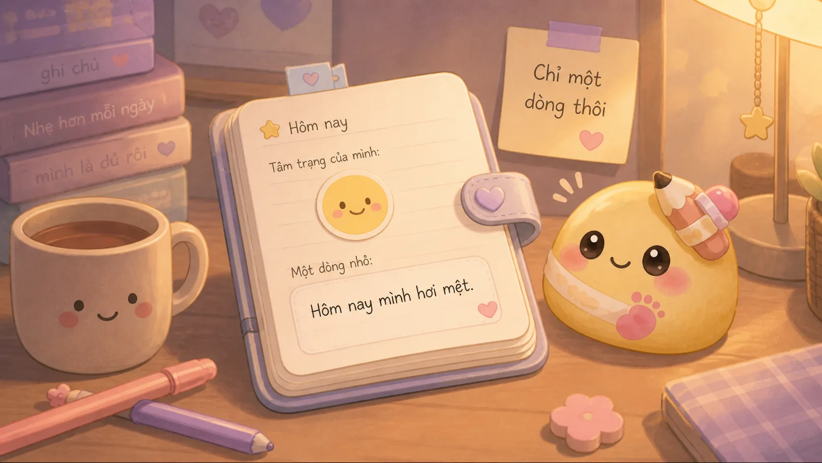 Một dòng ghi chú được viết thành nhật ký ngắn
