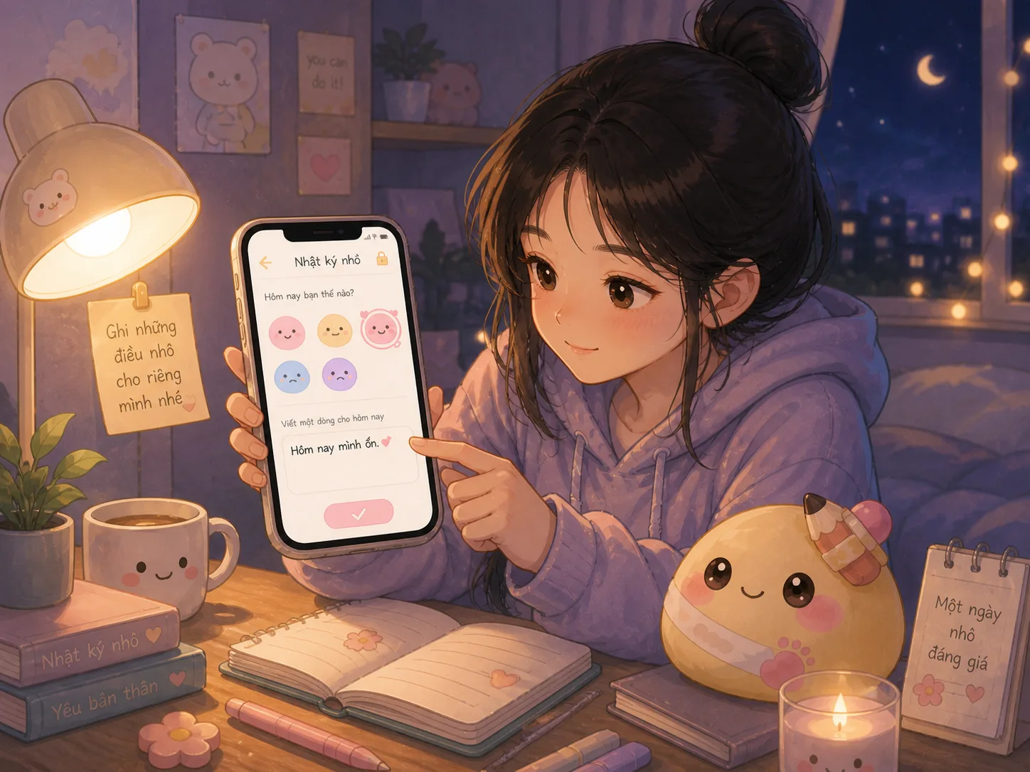 Giữ nhịp viết nhật ký hằng ngày bằng vài dòng